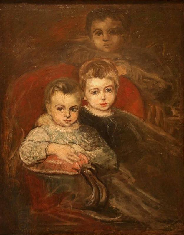 Karel Purkyne The Artists Children oil painting picture